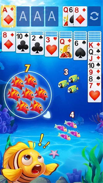 Solitaire Fish [МОД Меню] Screenshot 1