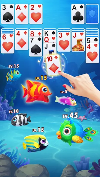 Solitaire Fish [МОД Меню] Screenshot 2