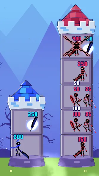 Hero Castle War: Tower Attack (Хиро Касл Вар) [МОД Бесконечные деньги] Screenshot 2