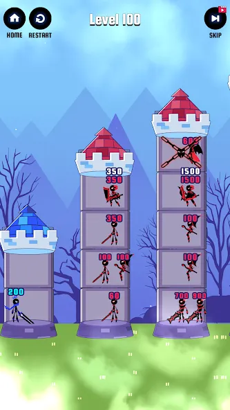 Hero Castle War: Tower Attack (Хиро Касл Вар) [МОД Бесконечные деньги] Screenshot 5