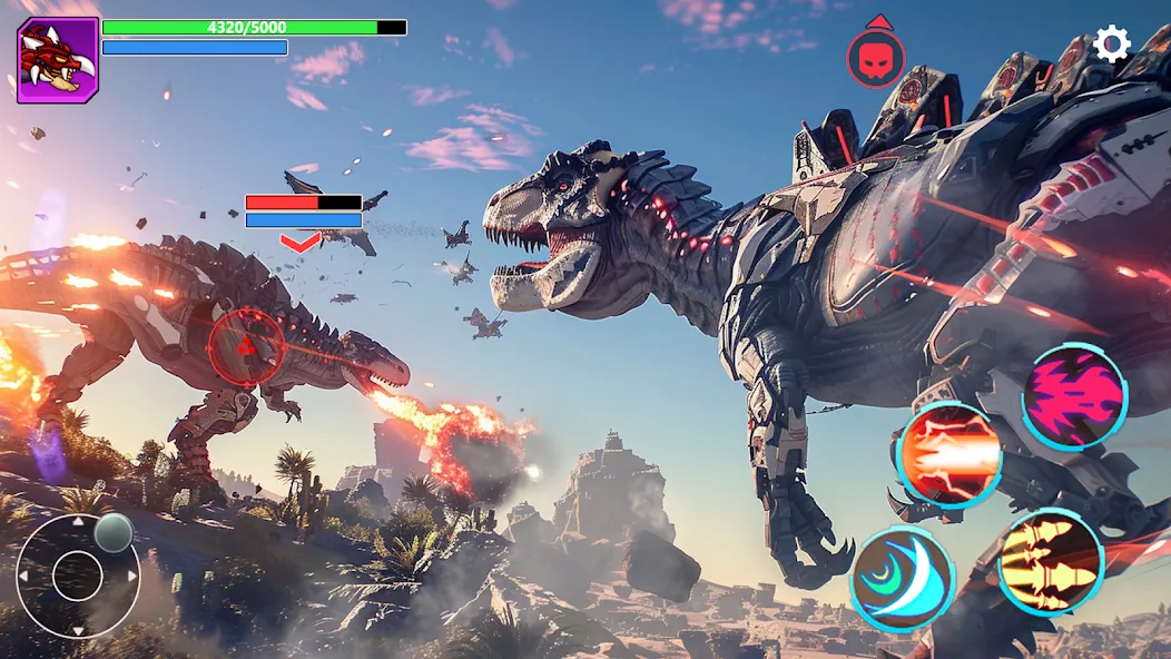 Mech War: Jurassic Dinosaur (Мех Батл) [МОД Много монет] Screenshot 5