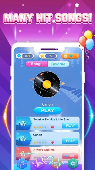 Piano Game: Classic Music Song [МОД Много денег] Screenshot 5