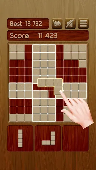 Woody Block Puzzle ® (Вуди блок пазл) [МОД Unlocked] Screenshot 1