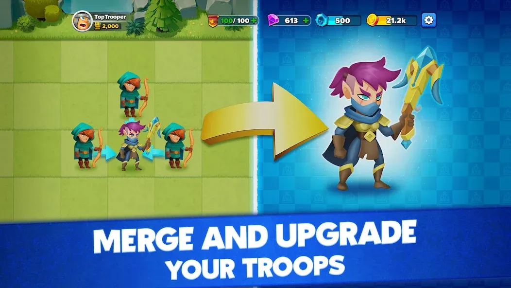 Top Troops: Adventure RPG (Топ Трупс) [МОД Unlocked] Screenshot 1