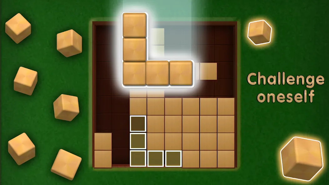 Wooden Cube Block Puzzle (Деревянный кубик головоломка) [МОД Меню] Screenshot 3