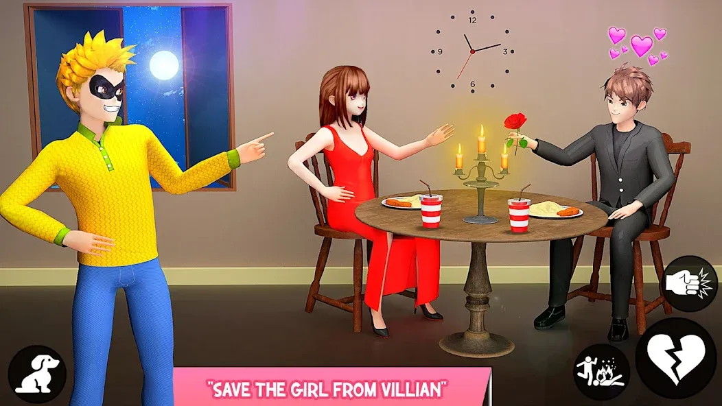 Save the Date 3D: Life Games (Сейв зе Дэйт 3Д) [МОД Много монет] Screenshot 1