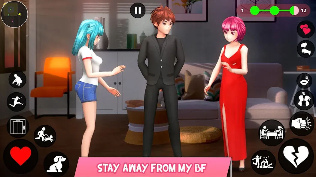 Save the Date 3D: Life Games (Сейв зе Дэйт 3Д) [МОД Много монет] Screenshot 4