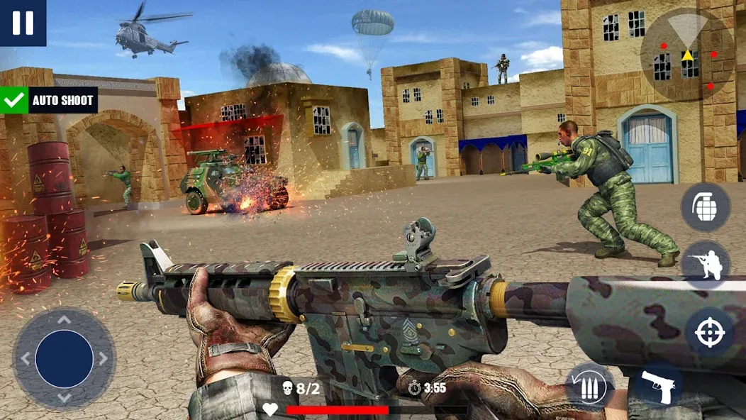 War Zone: Gun Shooting Games (Уор Зоун) [МОД Меню] Screenshot 3