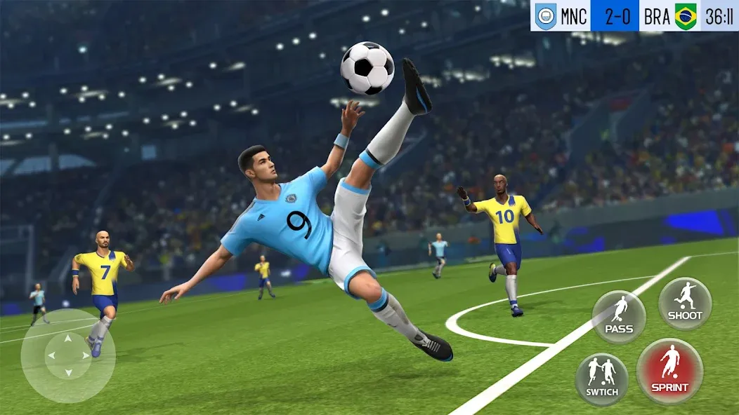 Play Football: Soccer Games (тар Футбол 23) [МОД Много денег] Screenshot 1