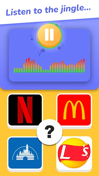 Jingle Quiz: logo music trivia (Джингл Квиз) [МОД Бесконечные монеты] Screenshot 1