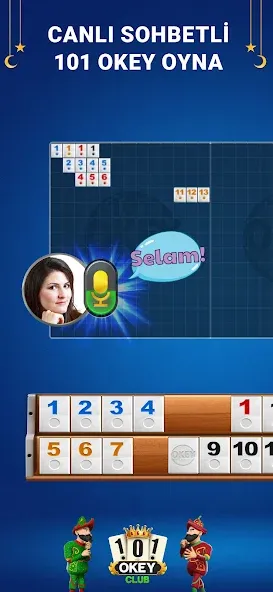 101 Okey Club: Play 101 Plus (Океи Клуб) [МОД Mega Pack] Screenshot 1