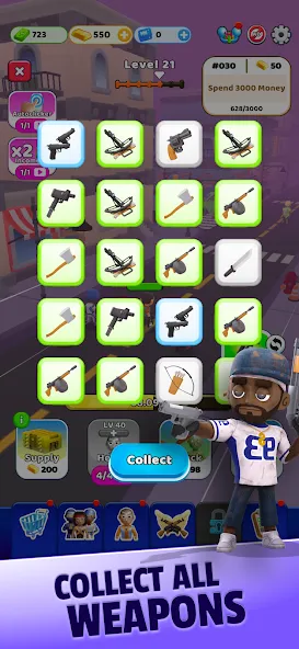 Survivor Idle Run: Z-RPG [МОД Бесконечные монеты] Screenshot 2