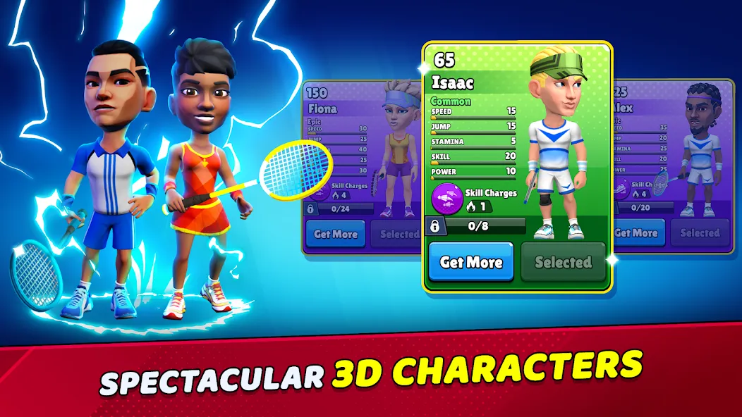 Badminton Clash 3D (Бадминтон Клаш 3D) [МОД Бесконечные монеты] Screenshot 5