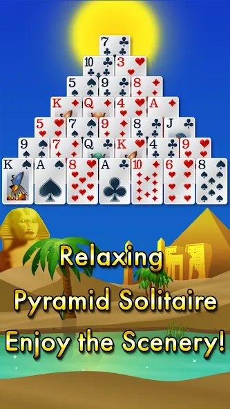 Pyramid Solitaire - Egypt (Пирамиды пасьянс) [МОД Все открыто] Screenshot 1