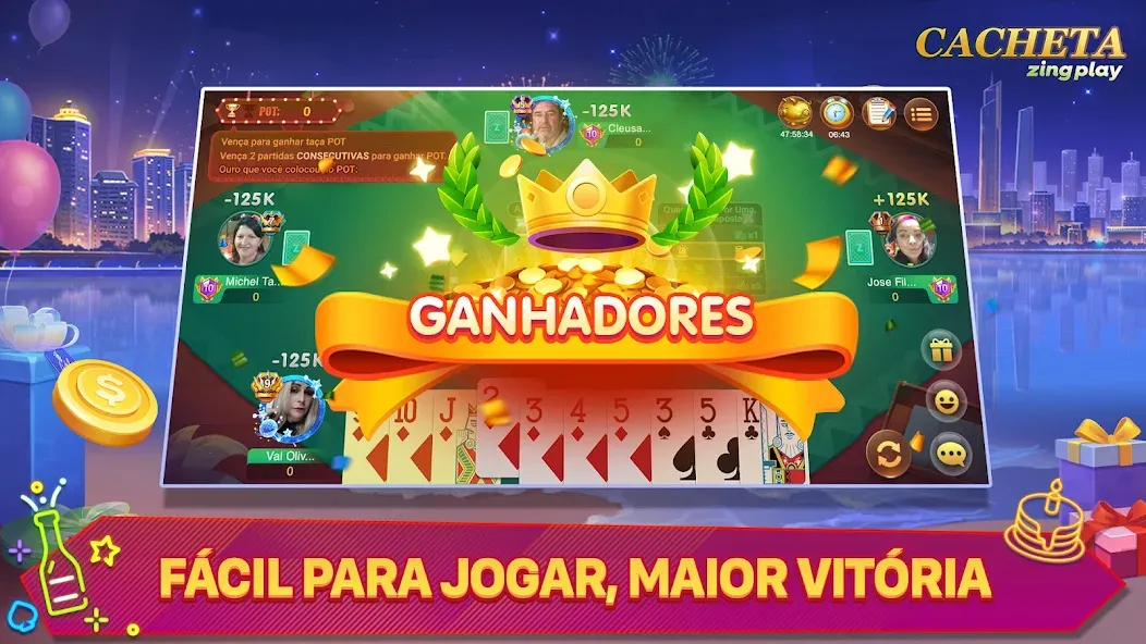 Cacheta - Pife - Jogo online (Кашета) [МОД Бесконечные деньги] Screenshot 4