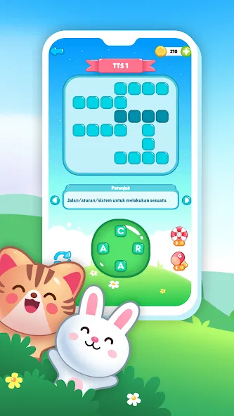 Acak Kata - Teka Teki Silang (Ацак Ката) [МОД Много монет] Screenshot 3