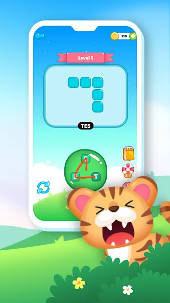 Acak Kata - Teka Teki Silang (Ацак Ката) [МОД Много монет] Screenshot 5