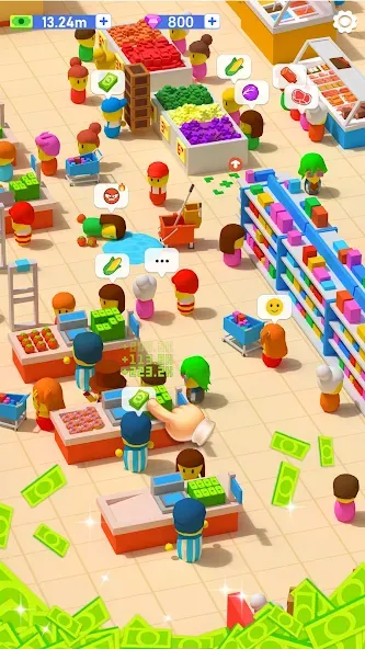 My Idle Supermarket Simulator (Мой Айдл Стор) [МОД Много монет] Screenshot 3