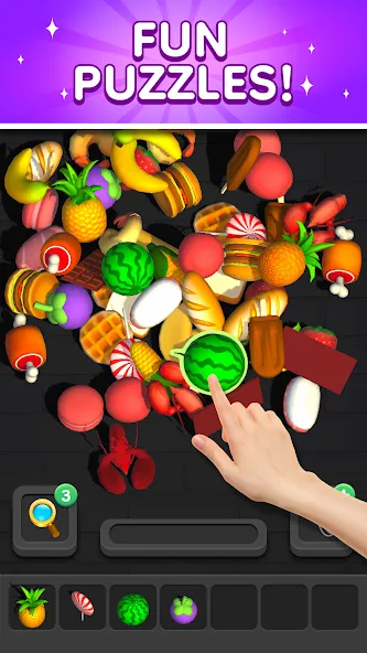 Match 3D - Tile Triple Puzzle (Матч 3Д) [МОД Бесконечные деньги] Screenshot 2