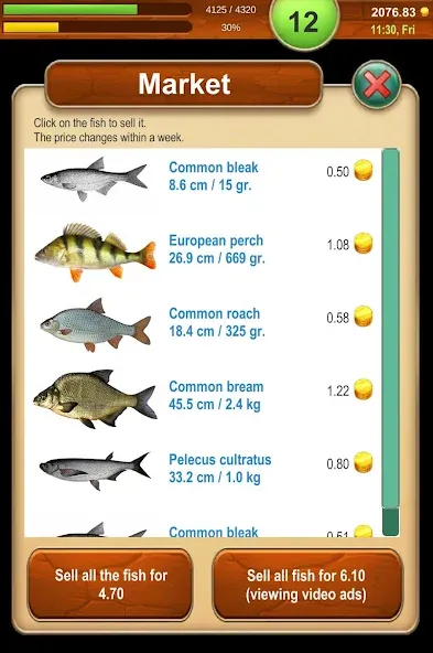 Fishing Baron - fishing game [МОД Unlocked] Screenshot 5