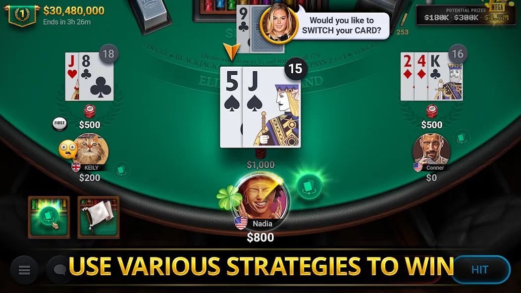 Blackjack Championship (Блэкджек Чемпионат) [МОД Много денег] Screenshot 3