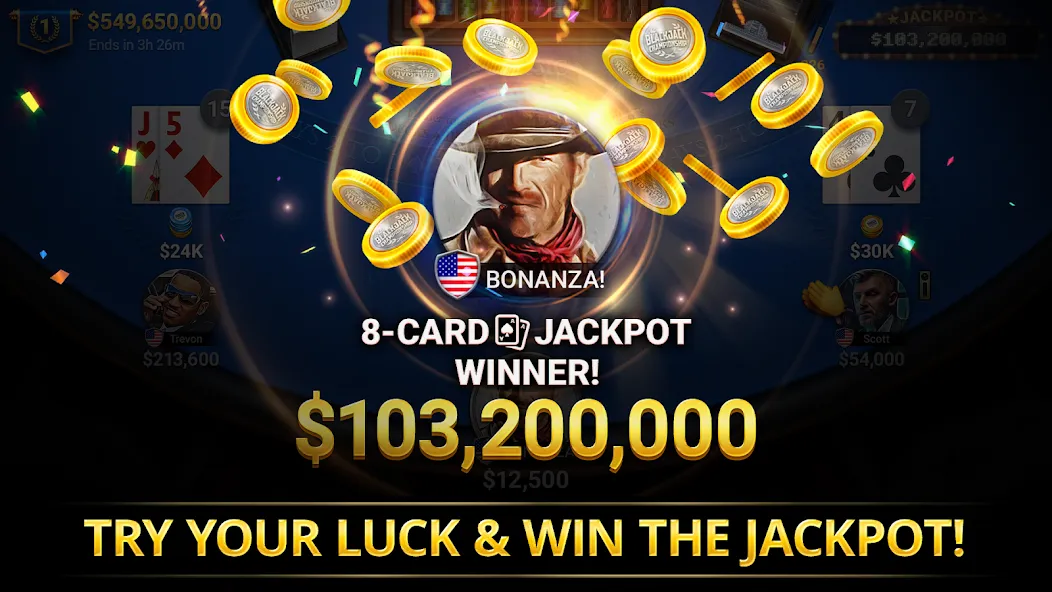 Blackjack Championship (Блэкджек Чемпионат) [МОД Много денег] Screenshot 4