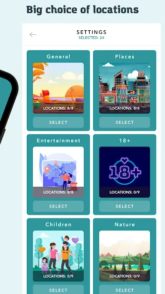 SpyFall - game for the party [МОД Меню] Screenshot 2