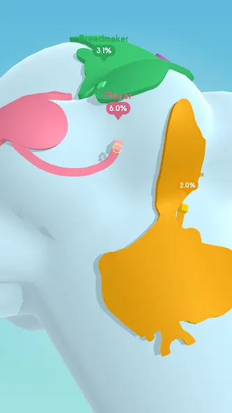 Paper.io 3D [МОД Бесконечные деньги] Screenshot 5