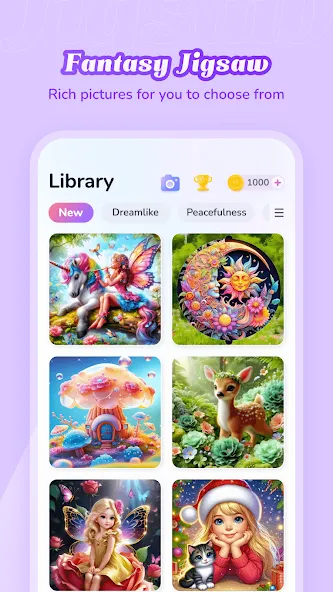 Fantasy Jigsaw - HD Puzzle (Фэнтези Пазл) [МОД Все открыто] Screenshot 3