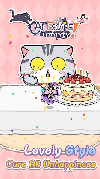 Cat Escape! Infinity！ [МОД Много денег] Screenshot 1