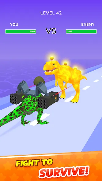 Dino Evolution Run 3D (Дино Эволюция Ран 3Д) [МОД Menu] Screenshot 3