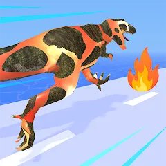 Взломанная Dino Evolution Run 3D (Дино Эволюция Ран 3Д)  [МОД Menu]