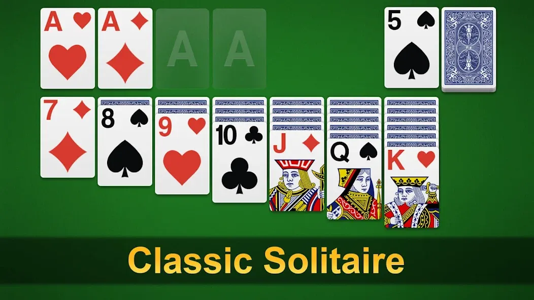 Klondike Solitaire - Patience [МОД Mega Pack] Screenshot 1