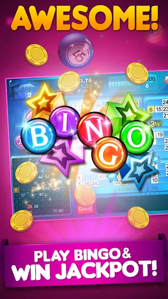 Bingo 90 Live : Vegas Slots (Бинго 90 Лайв) [МОД Много денег] Screenshot 3