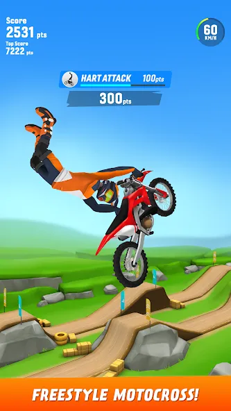 Max Air Motocross (Макс Эйр Мотокросс) [МОД Unlocked] Screenshot 1
