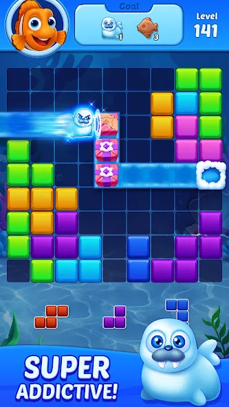Block Puzzle Ocean [МОД Бесконечные деньги] Screenshot 5