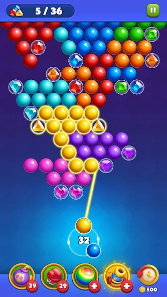 Bubble Shooter Royal Pop [МОД Все открыто] Screenshot 5