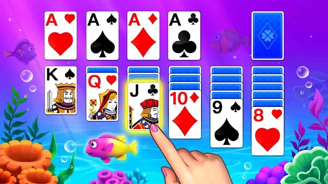 Solitaire Ocean [МОД Много монет] Screenshot 3