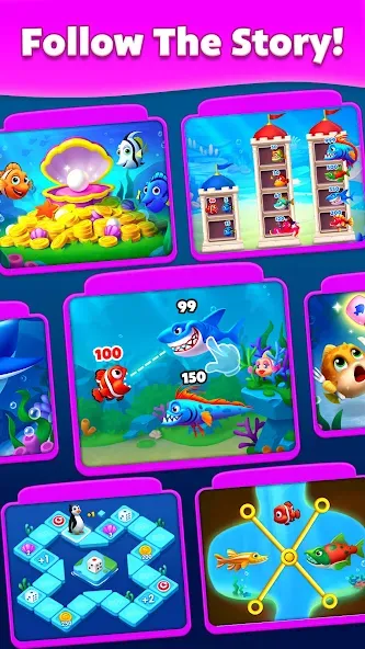 Solitaire Fish [МОД Unlimited Money] Screenshot 4