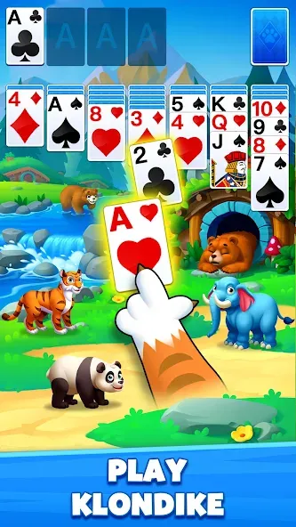 Solitaire Zoo [МОД Все открыто] Screenshot 1