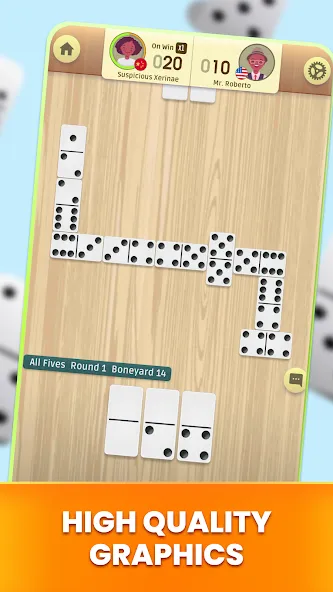 Dominoes: Classic Dominos Game [МОД Меню] Screenshot 2