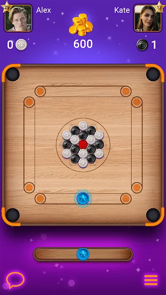 Carrom Lure - Disc pool game (Карром Лур) [МОД Много монет] Screenshot 1