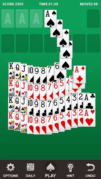 Solitaire. [МОД Много монет] Screenshot 2