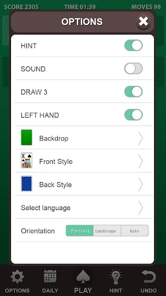 Solitaire. [МОД Много монет] Screenshot 4