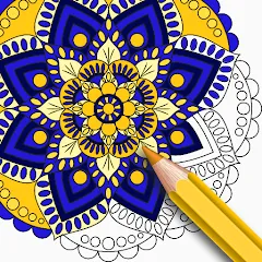 Скачать взлом Mandala Coloring Book Game (Мандала Книга раскрасок  Игра)  [МОД Unlocked]