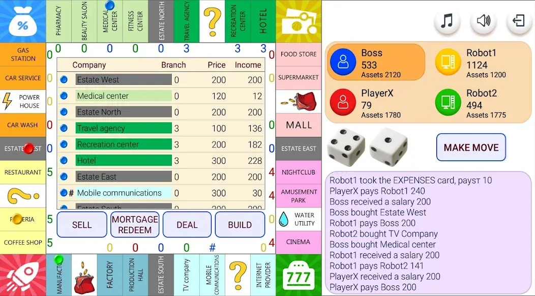 Monopolist Business Dice Board [МОД Все открыто] Screenshot 1