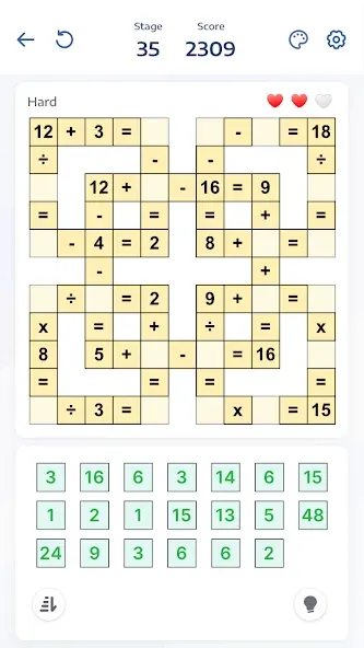Crossmath - Math Puzzle Games (Математические головоломки игры) [МОД Unlimited Money] Screenshot 1