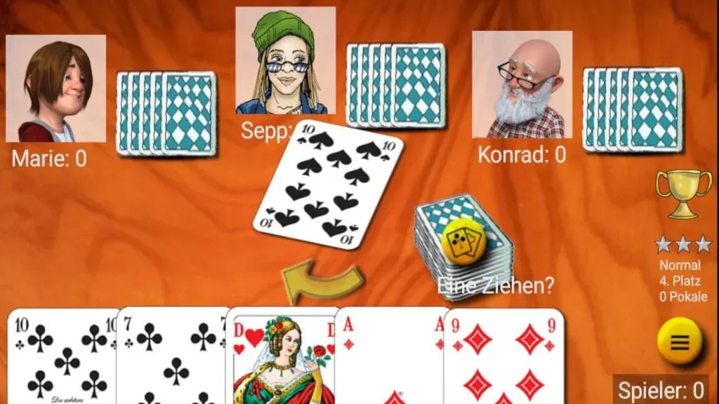 Mau Mau am Stammtisch (Мау Мау на общем столе) [МОД Бесконечные монеты] Screenshot 1