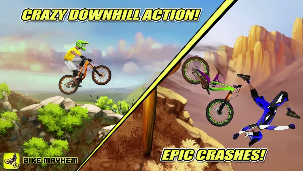 Bike Mayhem Free (Байк Мейхем Фри) [МОД Menu] Screenshot 1