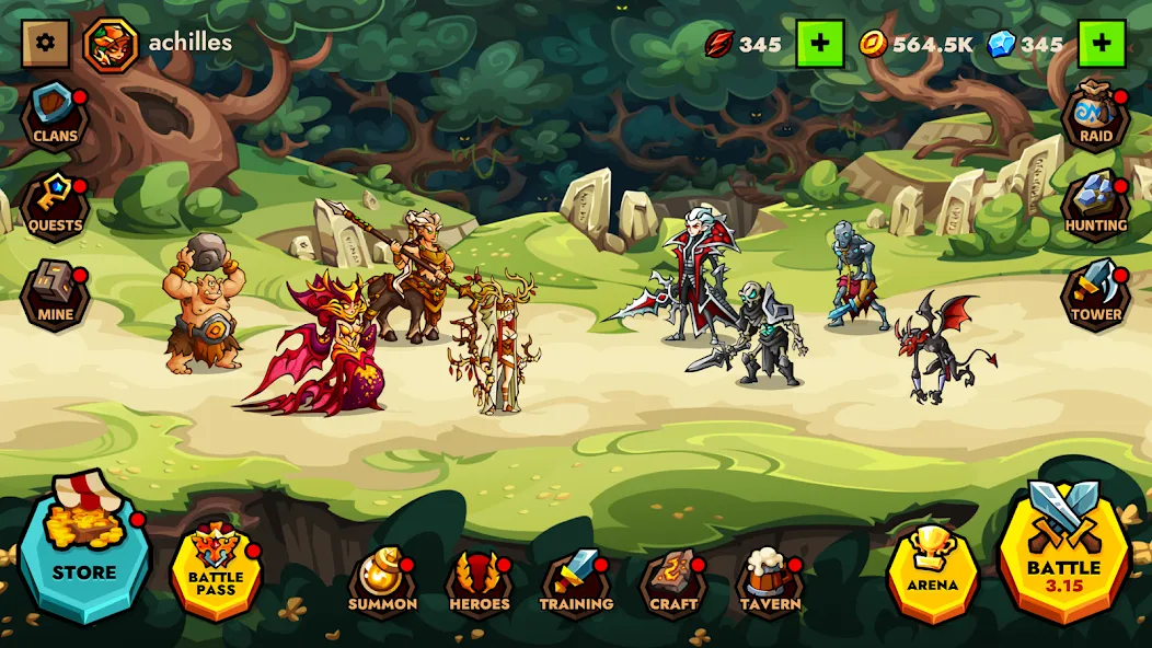 Legendlands - Legendary RPG (Легендлендс) [МОД Menu] Screenshot 1